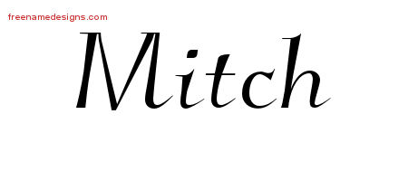 Elegant Name Tattoo Designs Mitch Download Free