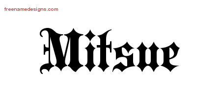 Old English Name Tattoo Designs Mitsue Free