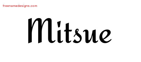 Calligraphic Stylish Name Tattoo Designs Mitsue Download Free