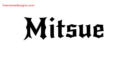 Gothic Name Tattoo Designs Mitsue Free Graphic