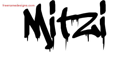 Graffiti Name Tattoo Designs Mitzi Free Lettering