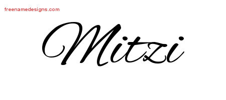 Cursive Name Tattoo Designs Mitzi Download Free