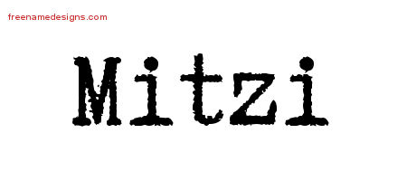 Typewriter Name Tattoo Designs Mitzi Free Download