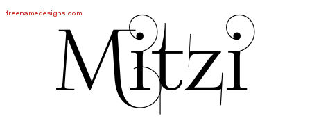 Decorated Name Tattoo Designs Mitzi Free