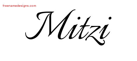 Calligraphic Name Tattoo Designs Mitzi Download Free
