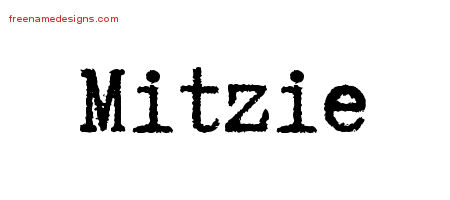 Typewriter Name Tattoo Designs Mitzie Free Download