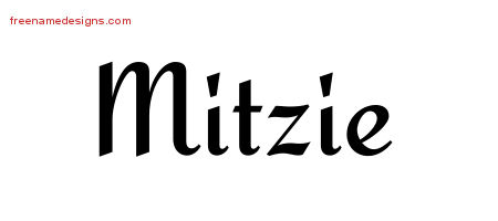 Calligraphic Stylish Name Tattoo Designs Mitzie Download Free