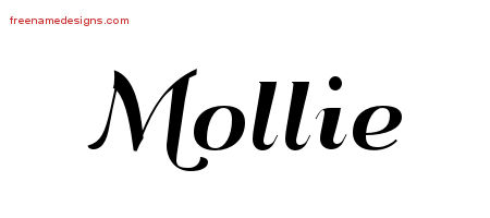 Art Deco Name Tattoo Designs Mollie Printable