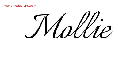 Calligraphic Name Tattoo Designs Mollie Download Free