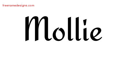Calligraphic Stylish Name Tattoo Designs Mollie Download Free