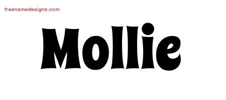 Groovy Name Tattoo Designs Mollie Free Lettering