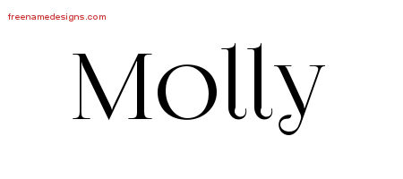 Vintage Name Tattoo Designs Molly Free Download