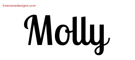 Handwritten Name Tattoo Designs Molly Free Download
