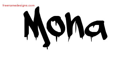 Graffiti Name Tattoo Designs Mona Free Lettering