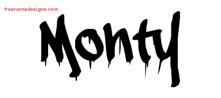 Graffiti Name Tattoo Designs Monty Free