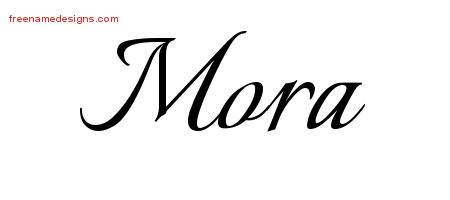 Calligraphic Name Tattoo Designs Mora Download Free