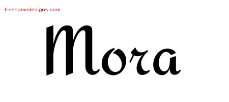 Calligraphic Stylish Name Tattoo Designs Mora Download Free
