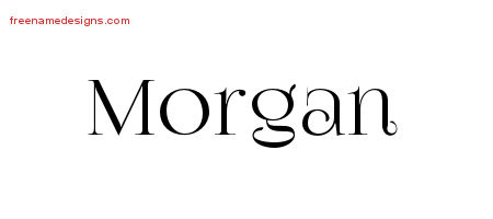 Vintage Name Tattoo Designs Morgan Free Download