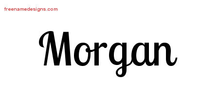 Handwritten Name Tattoo Designs Morgan Free Printout