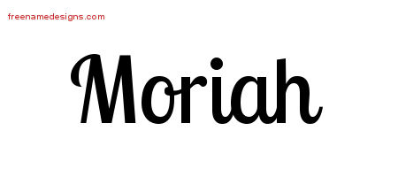 Handwritten Name Tattoo Designs Moriah Free Download