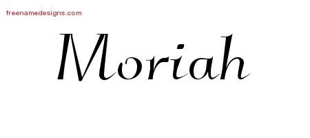 Elegant Name Tattoo Designs Moriah Free Graphic