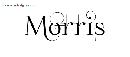 Decorated Name Tattoo Designs Morris Free Lettering