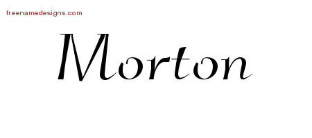 Elegant Name Tattoo Designs Morton Download Free