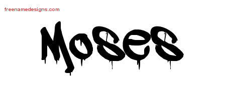 Graffiti Name Tattoo Designs Moses Free