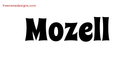 Groovy Name Tattoo Designs Mozell Free Lettering