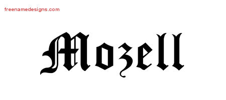 Blackletter Name Tattoo Designs Mozell Graphic Download