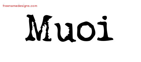 Vintage Writer Name Tattoo Designs Muoi Free Lettering
