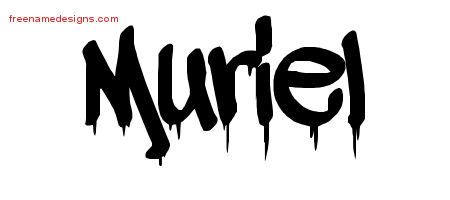 Graffiti Name Tattoo Designs Muriel Free Lettering