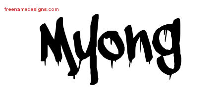 Graffiti Name Tattoo Designs Myong Free Lettering