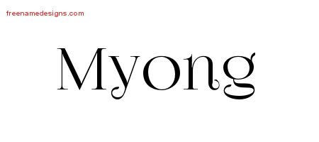 Vintage Name Tattoo Designs Myong Free Download