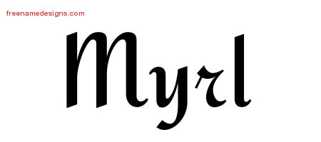 Calligraphic Stylish Name Tattoo Designs Myrl Download Free