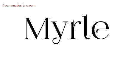 Vintage Name Tattoo Designs Myrle Free Download