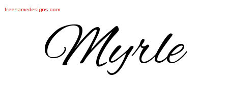 Cursive Name Tattoo Designs Myrle Download Free