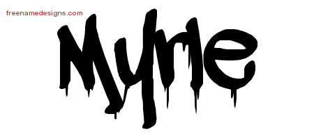 Graffiti Name Tattoo Designs Myrle Free Lettering