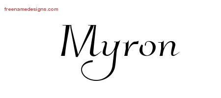 Elegant Name Tattoo Designs Myron Download Free