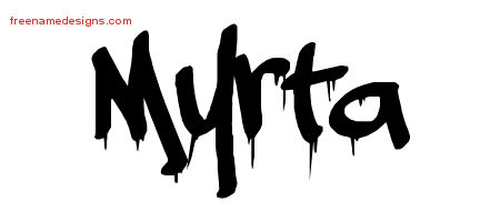 Graffiti Name Tattoo Designs Myrta Free Lettering