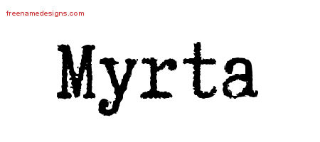 Typewriter Name Tattoo Designs Myrta Free Download