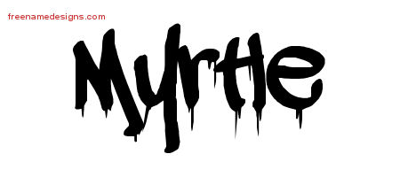 Graffiti Name Tattoo Designs Myrtle Free Lettering