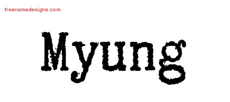 Typewriter Name Tattoo Designs Myung Free Download