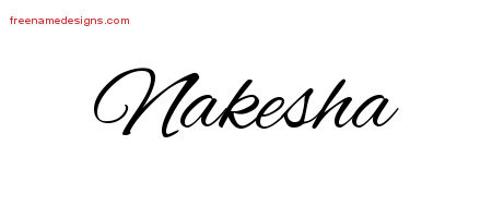 Cursive Name Tattoo Designs Nakesha Download Free