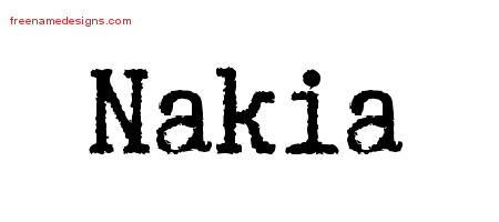Typewriter Name Tattoo Designs Nakia Free Download