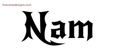 Gothic Name Tattoo Designs Nam Free Graphic Gothic Name Tattoo Designs Nam Free Graphic