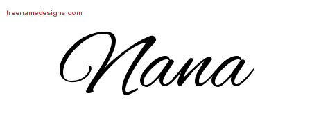 Cursive Name Tattoo Designs Nana Download Free