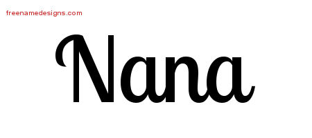 Handwritten Name Tattoo Designs Nana Free Download