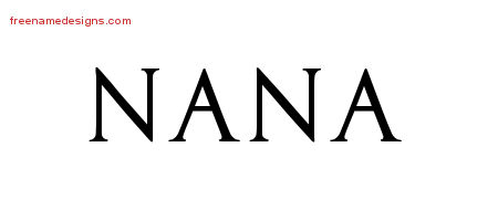 Regal Victorian Name Tattoo Designs Nana Graphic Download