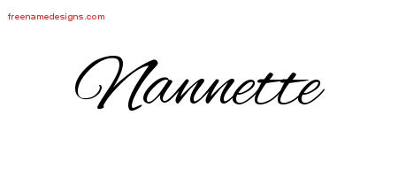 Cursive Name Tattoo Designs Nannette Download Free